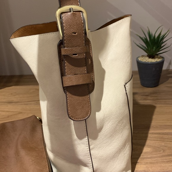 Joy Susan Classic HOBO Handbag Ivory - Picture 9 of 12